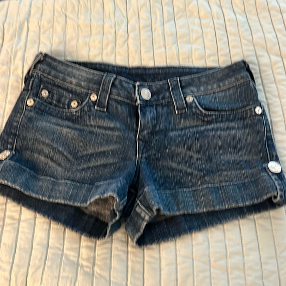Women's True Religion shorts.